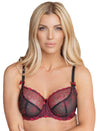 FIT FULLY YOURS Nicole See-Thru Lace Underwire Black Red (#B2271)