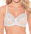 FIT FULLY YOURS Nicole See-Thru Lace Underwire Navy Coral Bra (#B2271)