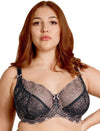 FIT FULLY YOURS Nicole See-Thru Lace Underwire Navy Coral Bra (#B2271)