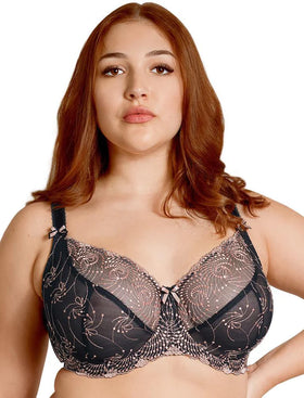 Fit Fully Yours Nicole See-Thru Lace Underwire/Black Rose Gold (#B2271)