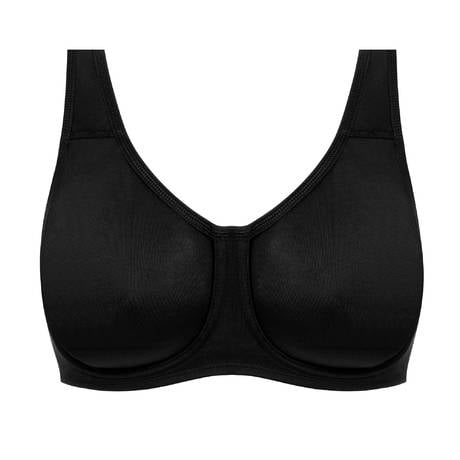 WACOAL Simone Underwire Sand and Black Sports Bra (#855170)