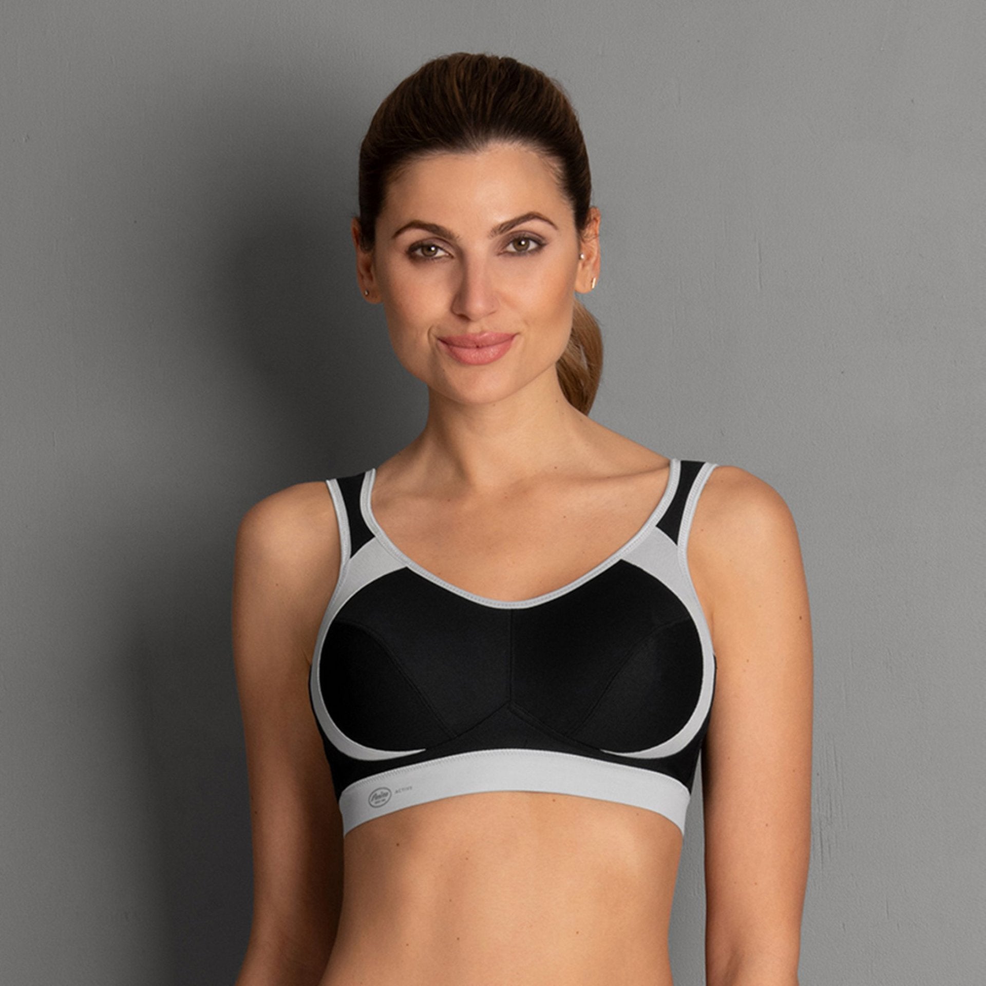 Active Maximum Support Wire Free Sports Bra Heather Grey 46D by Anita
