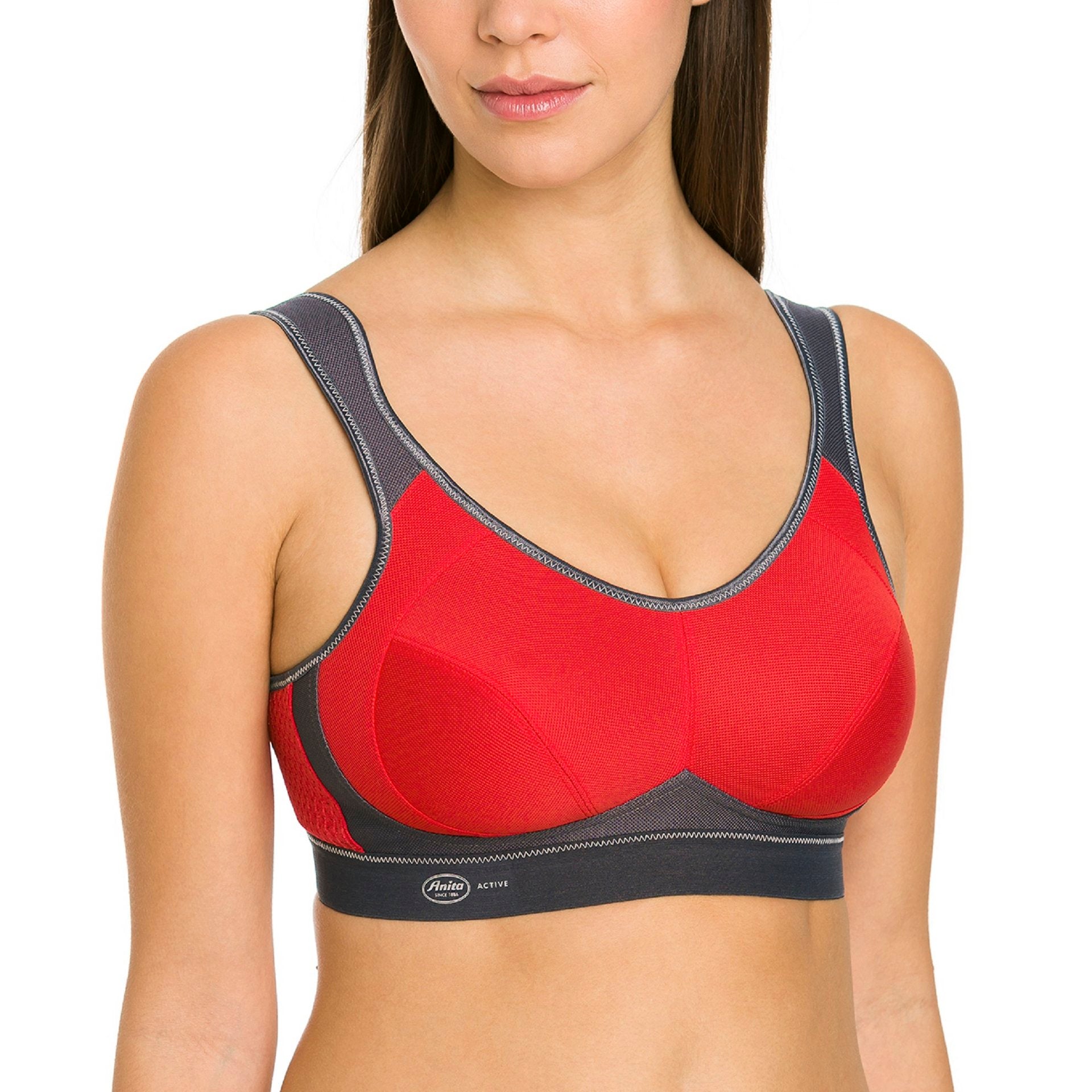 Active Maximum Support Wire Free Sports Bra Black 34G by Anita