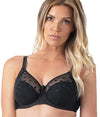 FIT FULLY YOURS Carmen Black Polka Dot Underwire Bra (#B2498)